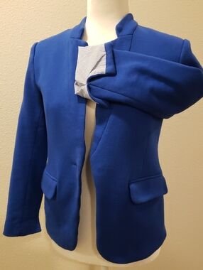 Gibson Women's Blue Blazer Suit Jacket Size PS